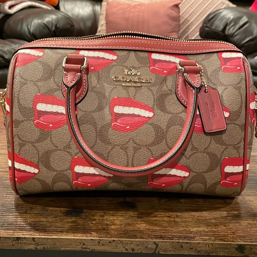 Coach X Tom Wesselman Rowan Medium Leather Satchel Bag